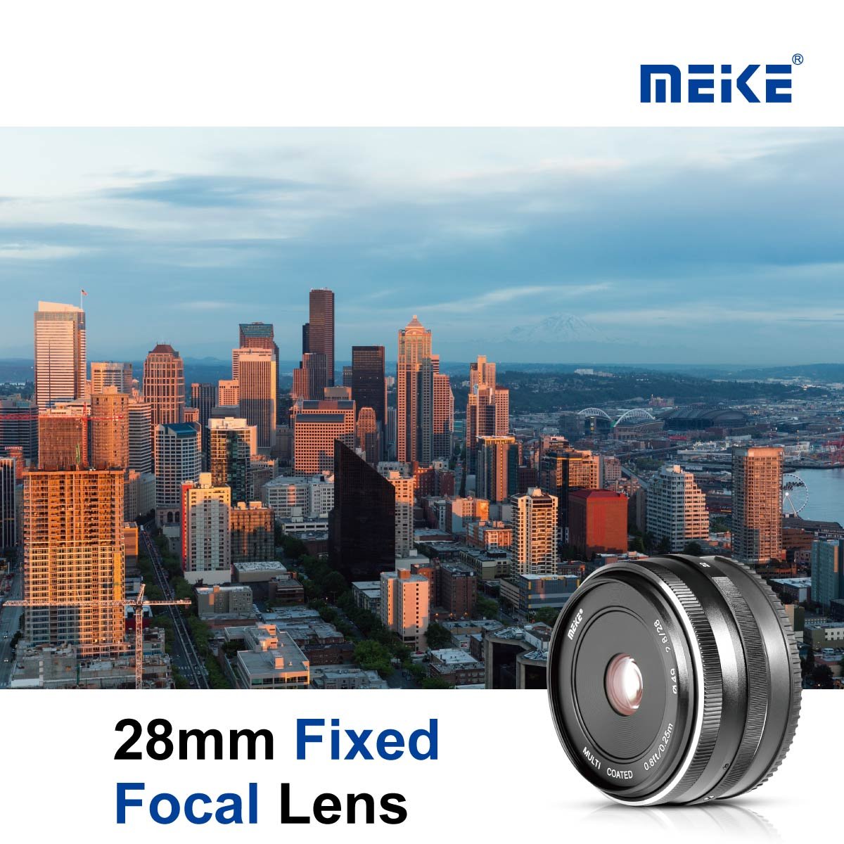 Amazon | Meike 28mm f2.8 固定マニュアルフォーカスレンズ 富士